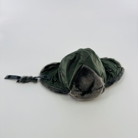 Vintage Military Winter Flying Helmet/Cap - Sage Green Type B9B - Picture 2 of 6